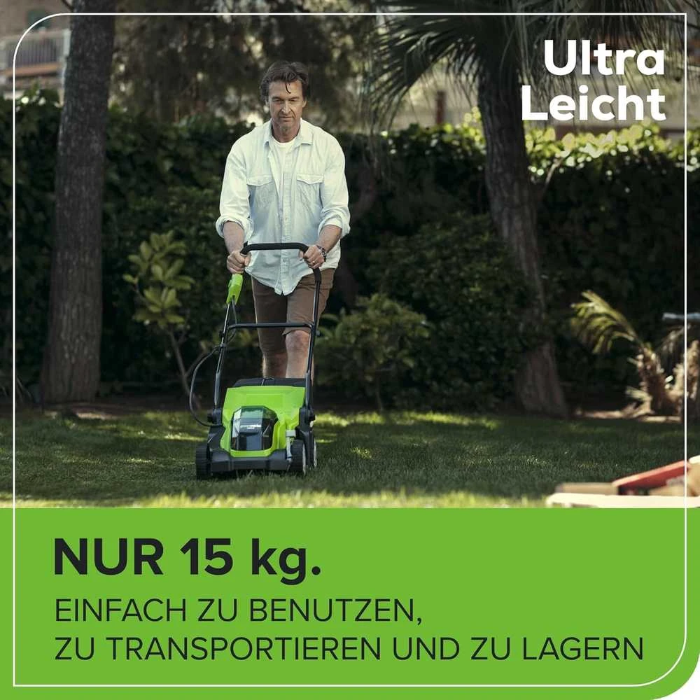 Greenworks Žoliapjovė, su 2x40 V 2 Ah akum., G40LM35, 2501907UC