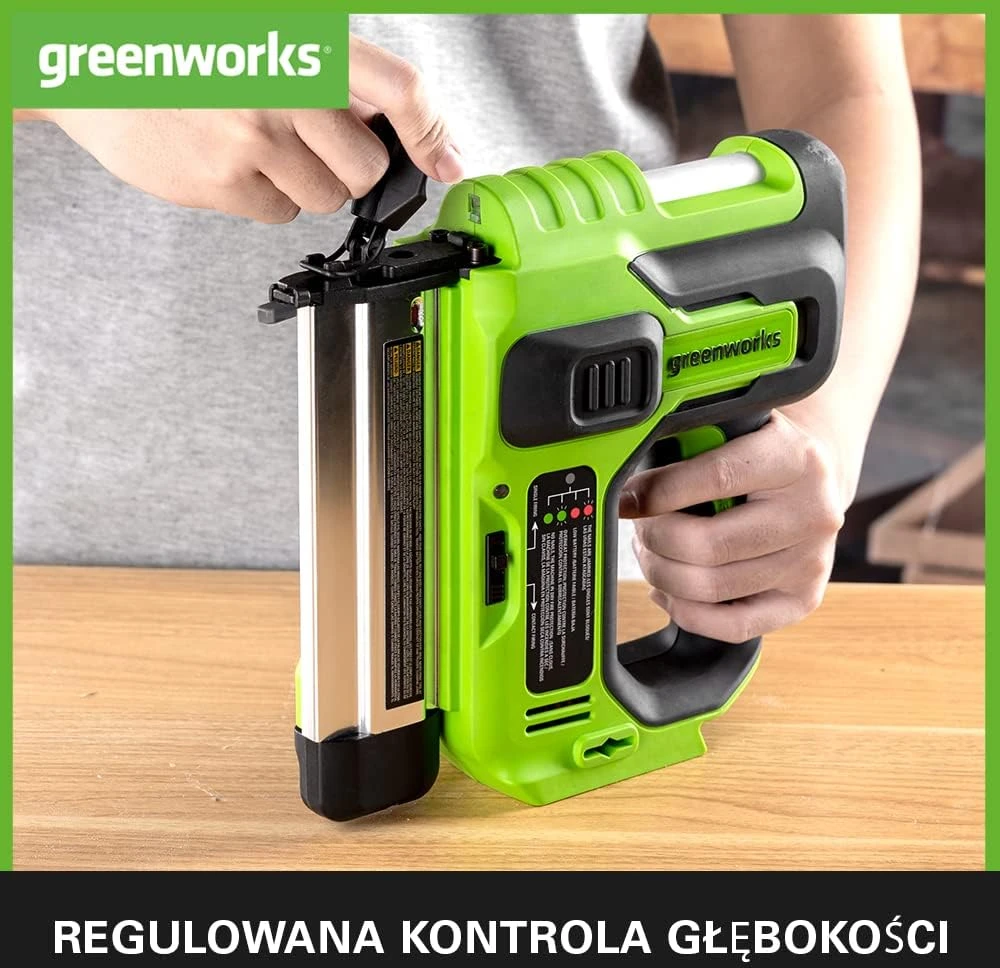 Viniakalė Greenworks GD24BN; 24 V (be akumuliatoriaus ir pakrovėjo)