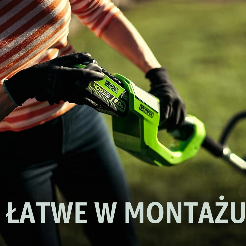 Greenworks akumuliatorinė žoliapjovė 40 V, 30 cm, su 2 Ah akumuliatoriumi 2101507UA