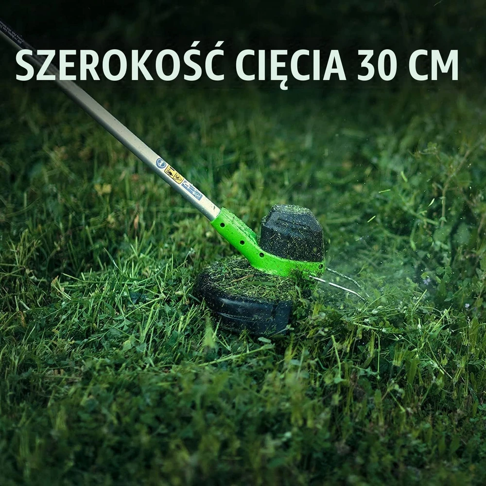 Greenworks akumuliatorinė žoliapjovė 40 V, 30 cm, su 2 Ah akumuliatoriumi 2101507UA