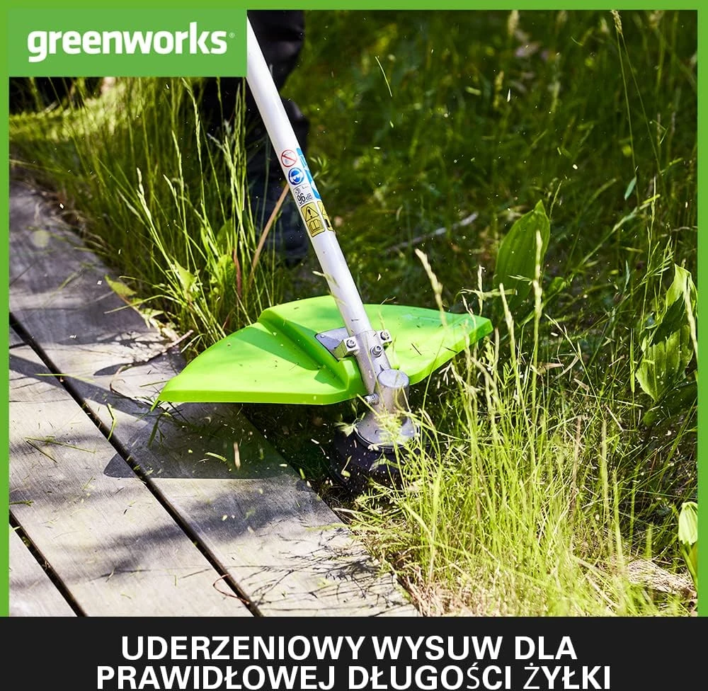 Žoliapjovė - trimeris Greenworks GD24X2TXK4x; 2x24 V; 2x4,0 Ah akum.