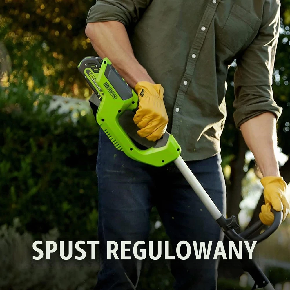 Greenworks akumuliatorinė žoliapjovė 40 V, 30 cm, su 2 Ah akumuliatoriumi 2101507UA