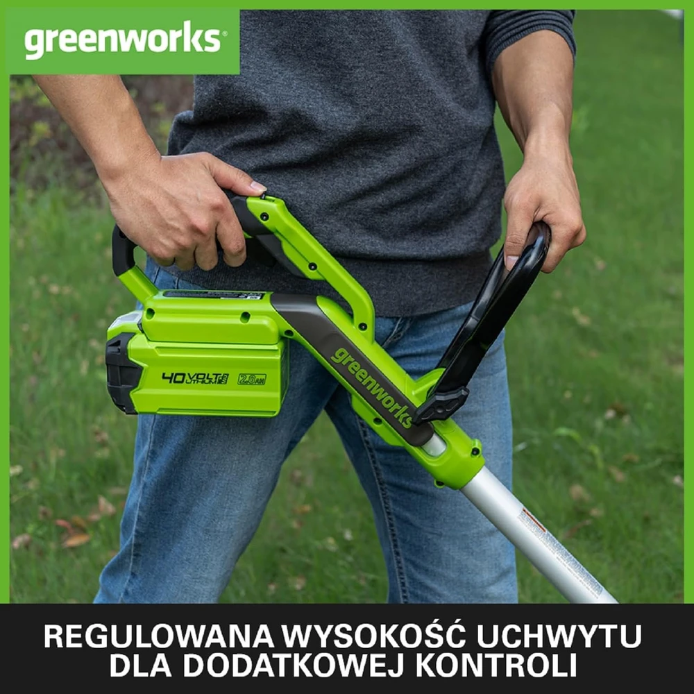 Žoliapjovė - trimeris Greenworks G40LT33; 40 V (be akumuliatoriaus ir pakrovėjo)
