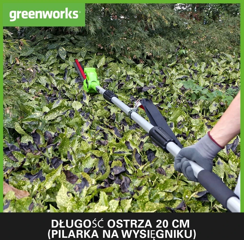 Multifunkcinis įrankis sodui Greenworks G24PSHK2; 24 V; 1x2,0 Ah akum.