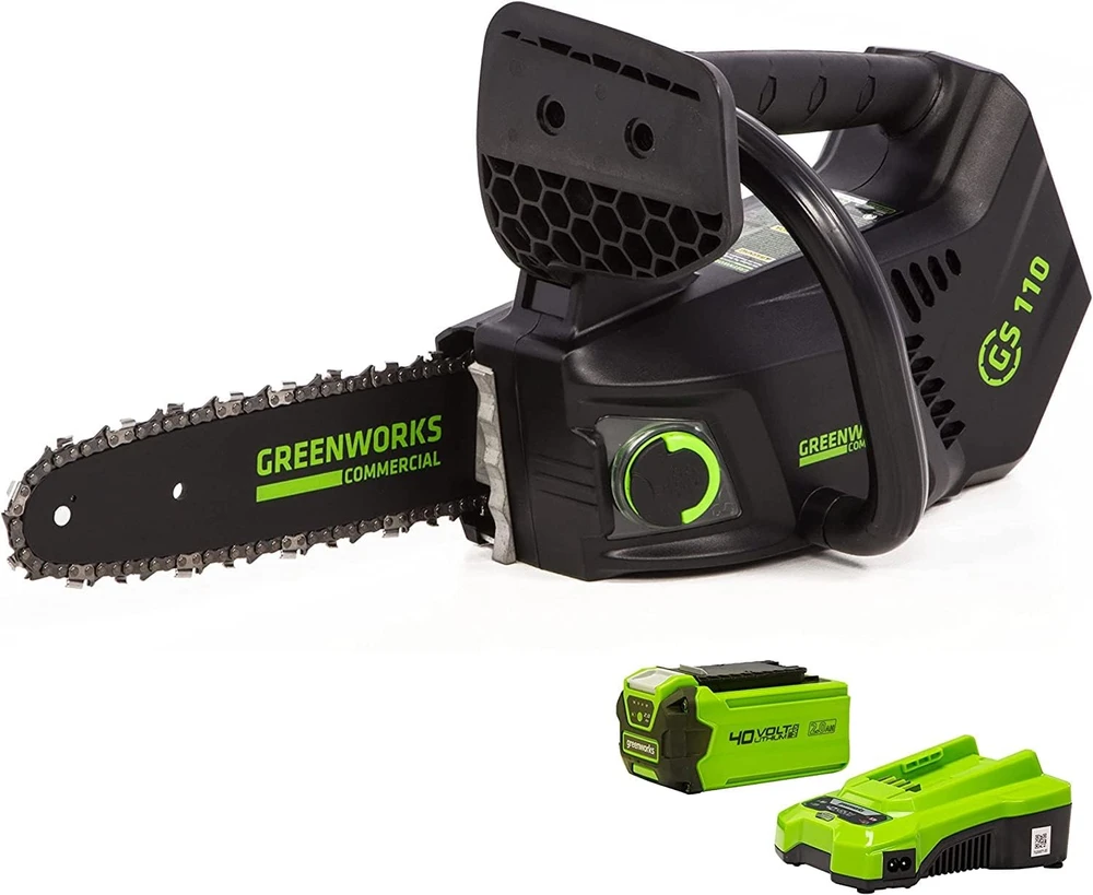 Grandininis pjūklas Greenworks GD40TCSK2; 40 V; 1x2,0 Ah; 25 cm juosta