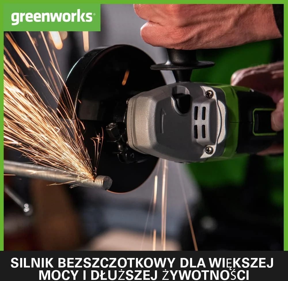 Greenworks 24V gd24ag Kampinis šlifuoklis (tik įrankis)