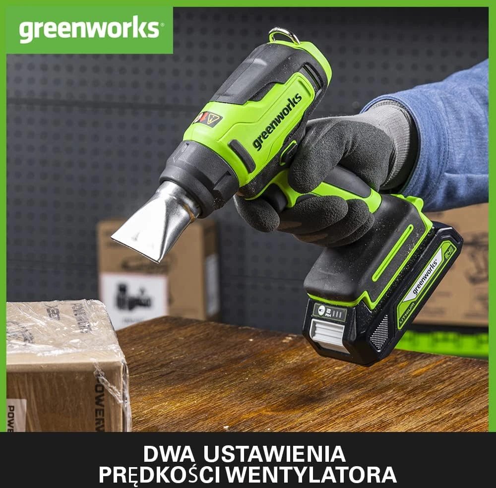 Orapūtė Greenworks G24HG; 24 V (be akumuliatoriaus ir pakrovėjo)