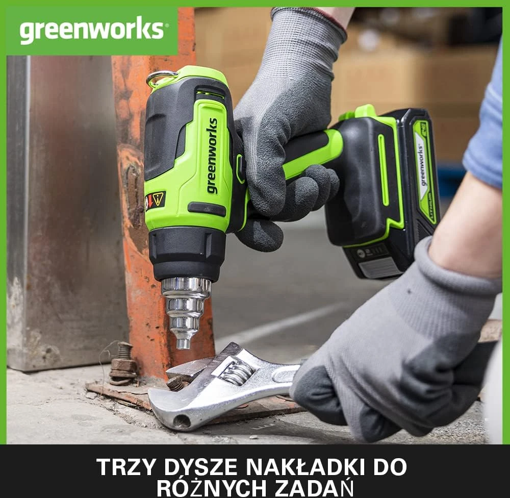 Orapūtė Greenworks G24HG; 24 V (be akumuliatoriaus ir pakrovėjo)