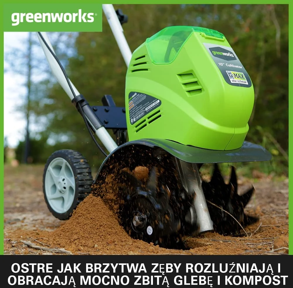 Kultivatorius Greenworks G40TL; 40 V (be akumuliatoriaus ir pakrovėjo)