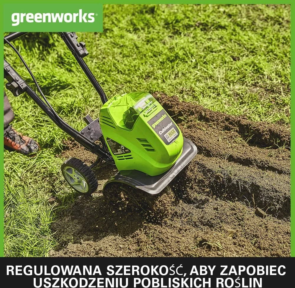 Kultivatorius Greenworks G40TL; 40 V (be akumuliatoriaus ir pakrovėjo)