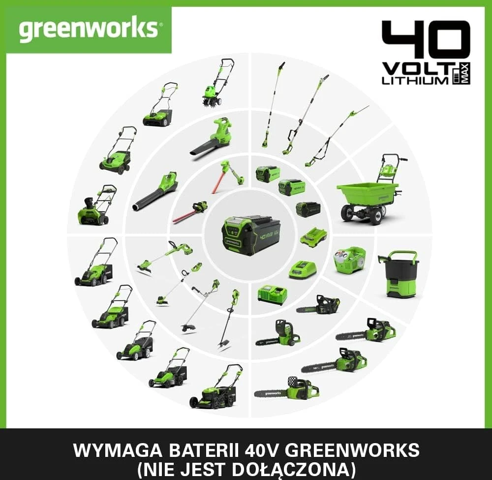 Kultivatorius Greenworks G40TL; 40 V (be akumuliatoriaus ir pakrovėjo)