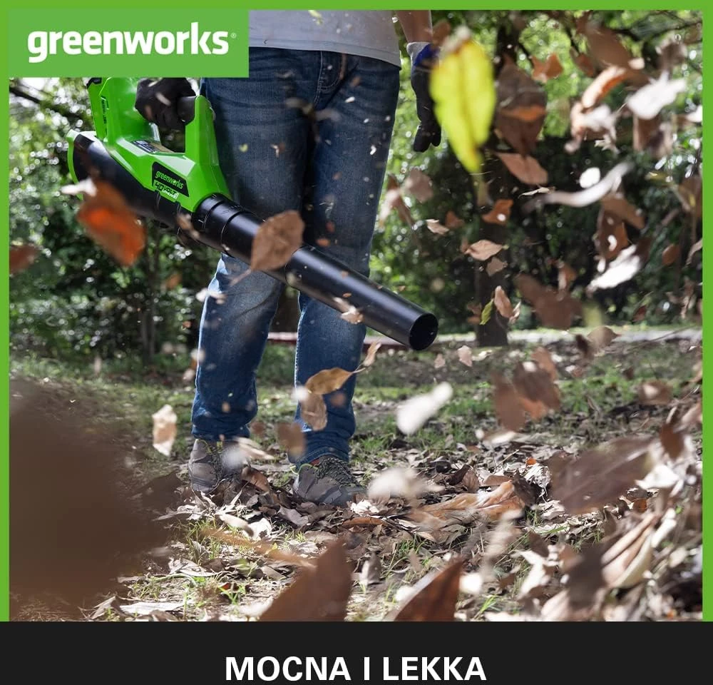 Greenworks akumuliatorinis lapų pūstuvas 40 V, 177 km/h, 11.05 m³/min, G40ABK2