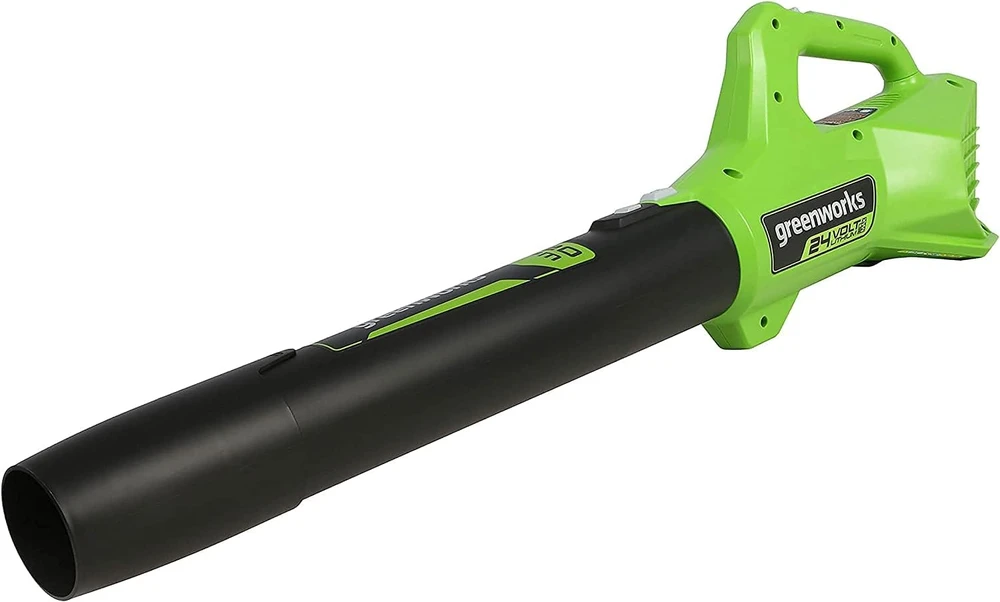 Akumuliatorinis lapų pūstuvas Greenworks G24AB; 24 V (be akumuliatoriaus ir pakrovėjo)