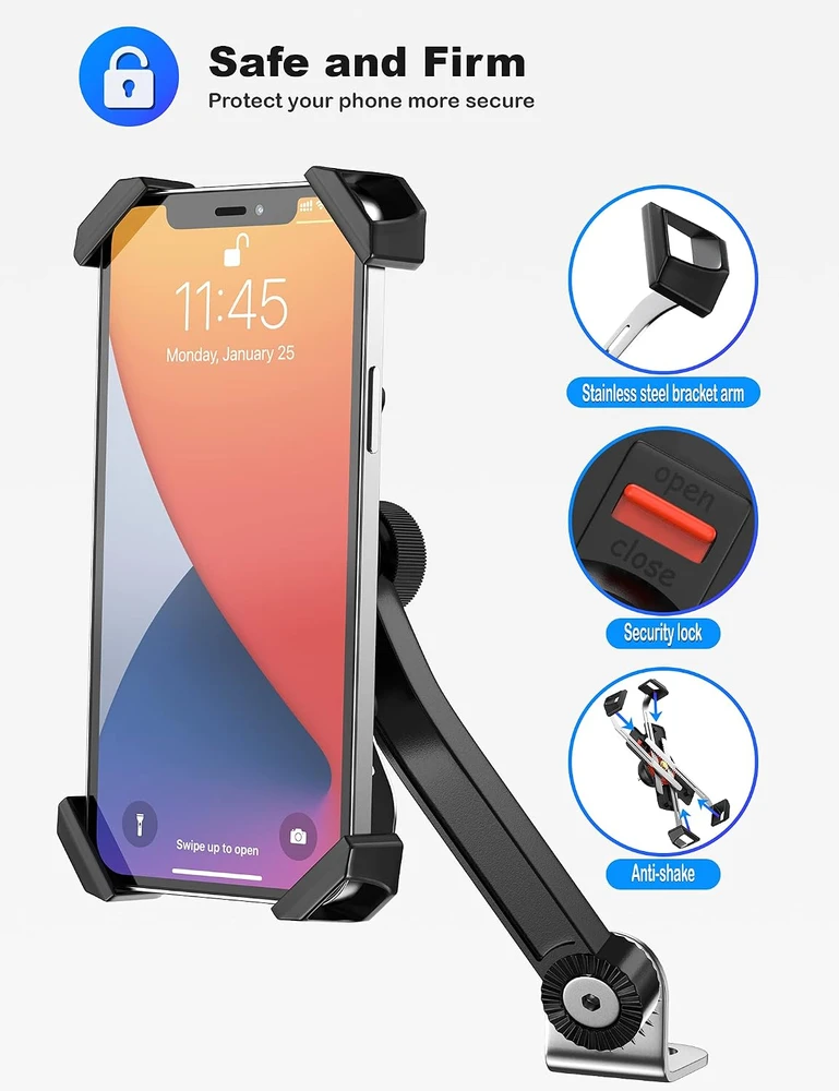 Grefay Universalus motociklo telefono laikiklis