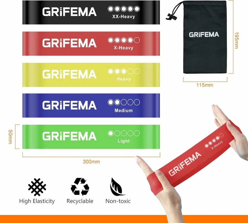 GRIFEMA Pasipriešinimo juostos, 5 lygiai