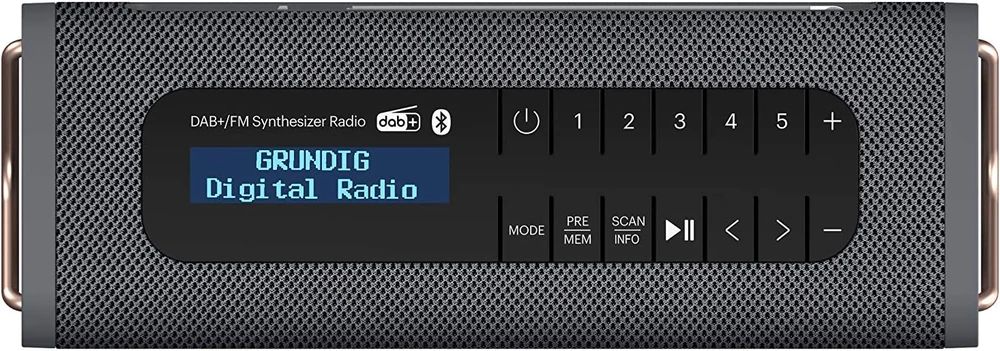 Grundig belaidė Bluetooth kolonėlė su DAB+ ir FM radiju, 5 W, juoda, GLR7764