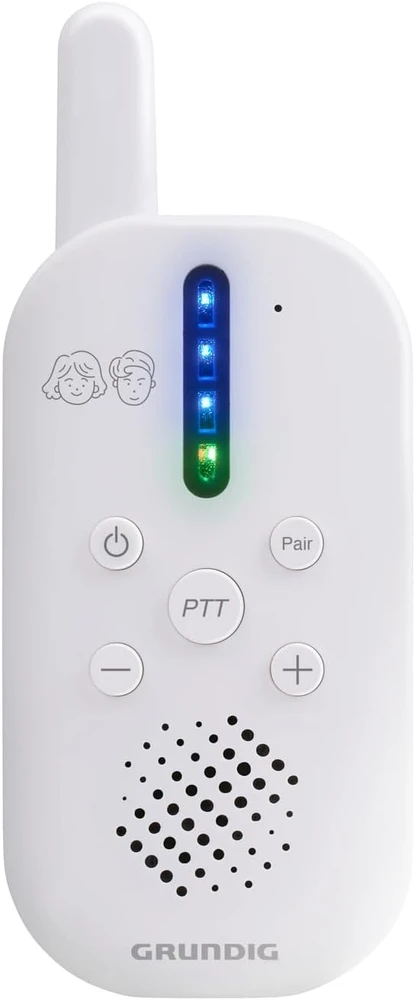 Grundig DECT garso auklė su interkomu, 150 m veikimo nuotolis, balta, B0G5Z23SSH