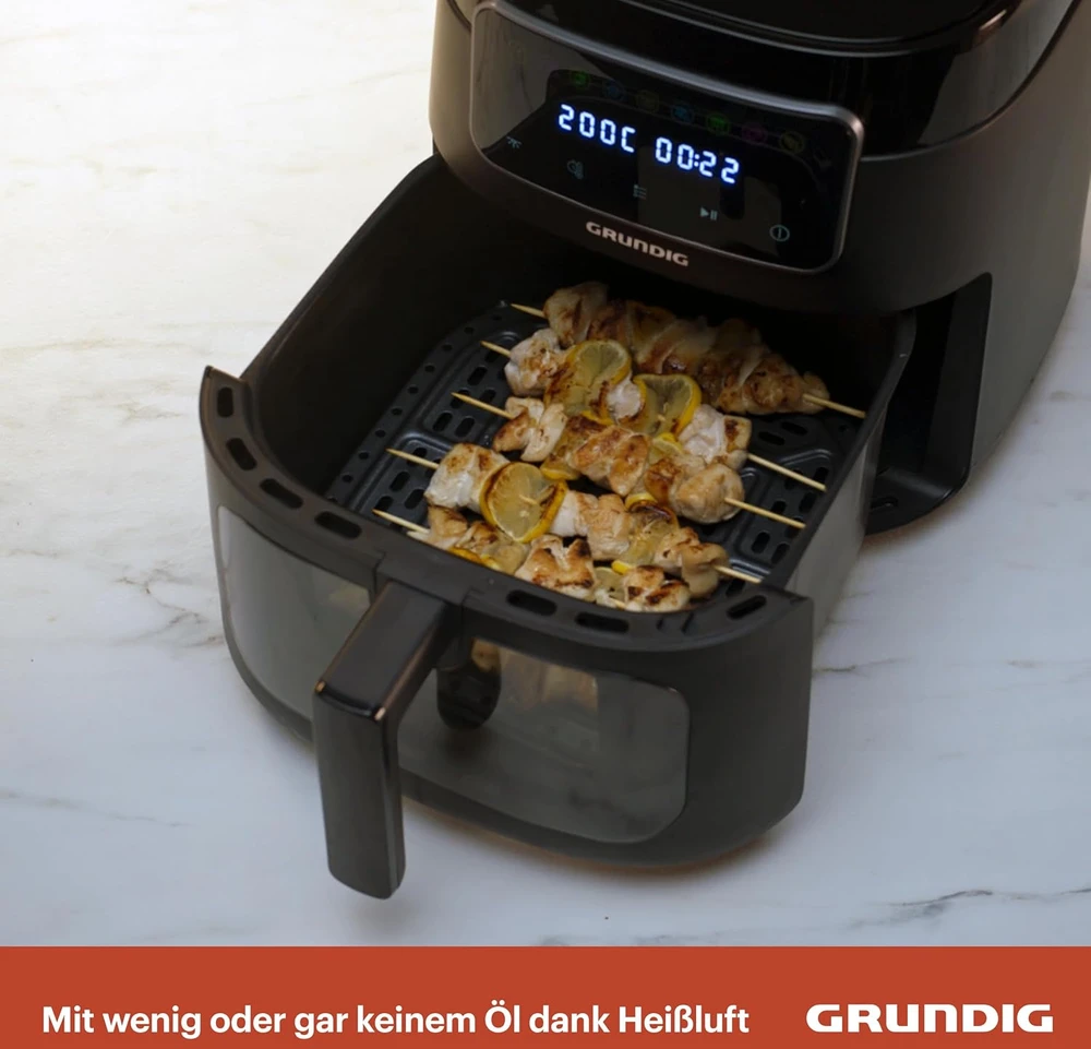 GRUNDIG karšto oro gruzdintuvė 7,6 l, 1750 W su jutikliniu valdymu FRY 7320