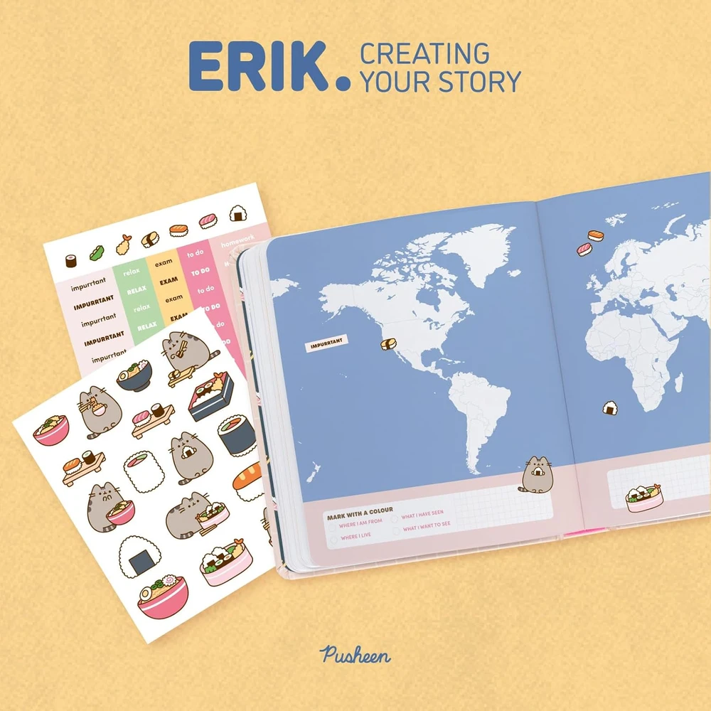 Grupo Erik akademinis dienoraštis Pusheen 2026–2027, vienas puslapis dienai, AEEDPML2603