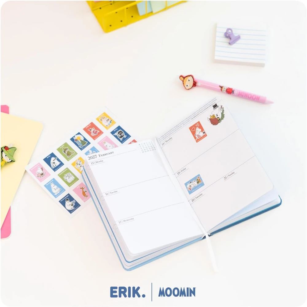 Grupo Erik akademinis savaitinis planuoklis 2026–2027 A6 Moomin AEESVA62606