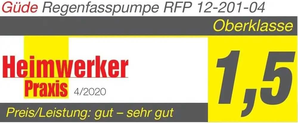 Güde akumuliatorinis lietaus vandens statinės siurblys 12 V 1500 l/h 11 m RFP 12-201-04