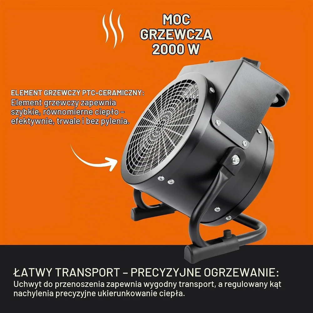 Keraminis elektrinis šildytuvas Gude GH 2000 K
