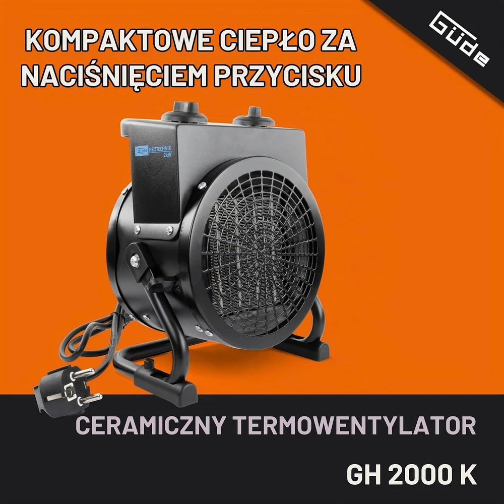 Keraminis elektrinis šildytuvas Gude GH 2000 K