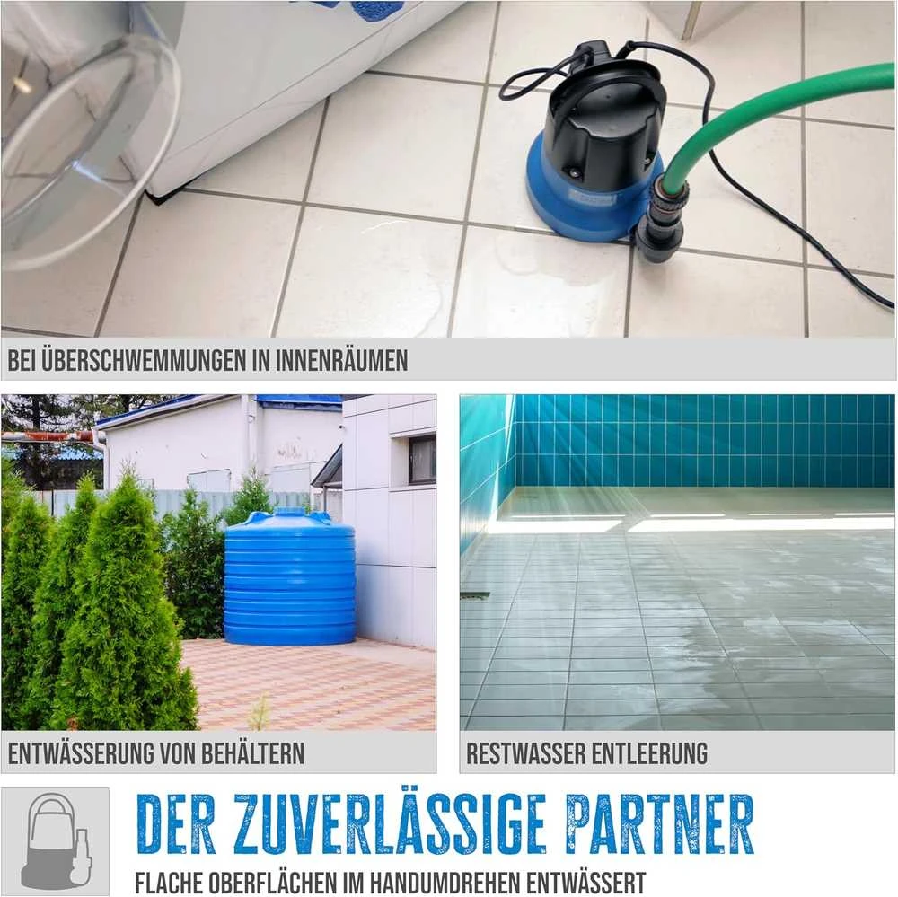 Güde panardinama vandens pompa 400 W, 7000 l/h, plokščia, 230 V, GFS 401 S