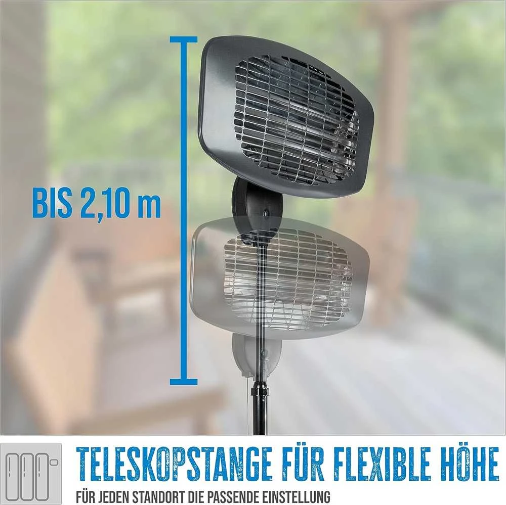 Güde pastatomas infraraudonųjų spindulių šildytuvas, 2000 W, 3 režimai, aukštis 120–210 cm, GIH 2000