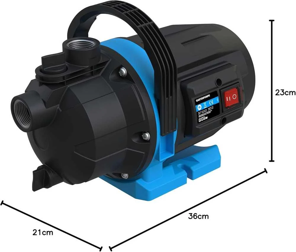 Güde sodo vandens siurblys 600 W, 3200 l/h, 7 m siurbimo aukštis, 1" vidinis sriegis, GP 6035