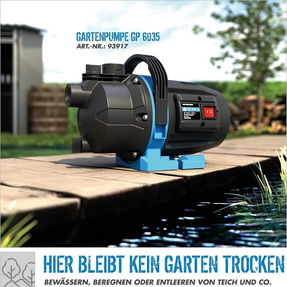 Güde sodo vandens siurblys 600 W, 3200 l/h, 7 m siurbimo aukštis, 1" vidinis sriegis, GP 6035