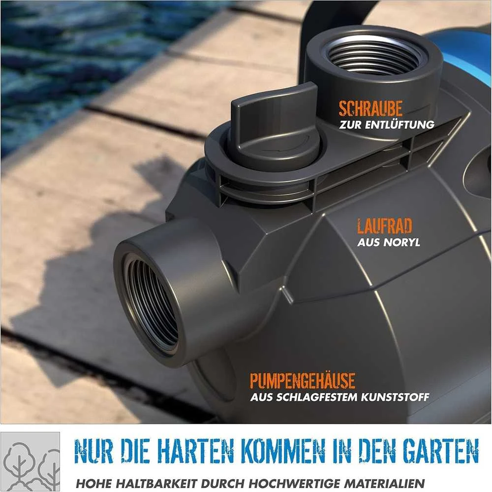 Güde sodo vandens siurblys 600 W, 3200 l/h, 7 m siurbimo aukštis, 1" vidinis sriegis, GP 6035