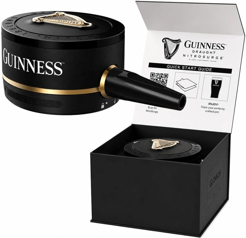 Guinness Nitrosurge alaus pilstymo įrenginys, elektrinis, suderinamas su Nitrosurge skardinėmis