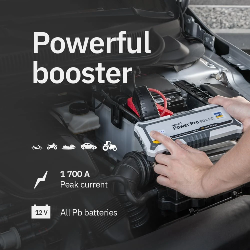 GYS automobilio akumuliatoriaus paleidimo įrenginys 12 V 1400 A su USB-C 085879