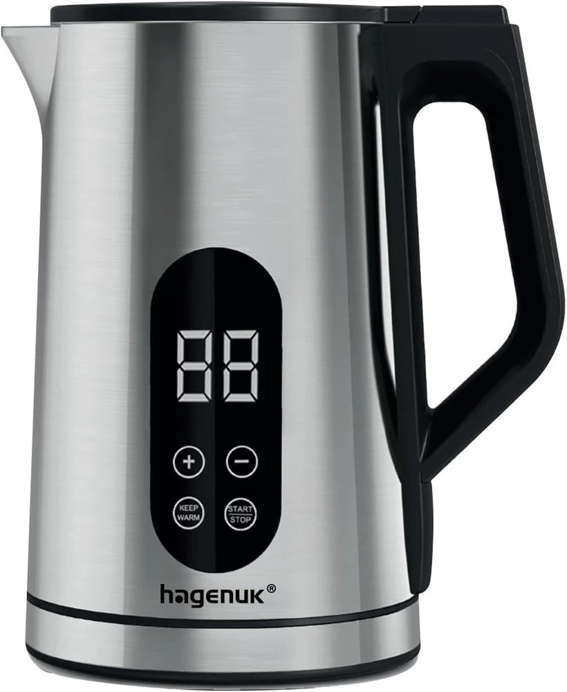 Hagenuk pusryčių prietaisų rinkinys – skaitmeninis skrudintuvas 850 W, kavos virimo aparatas 1,5 l, elektrinis virdulys 1,7 l