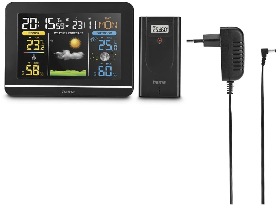 Hama belaidė meteorologinė stotelė su termometru ir higrometru Usedom 00222242