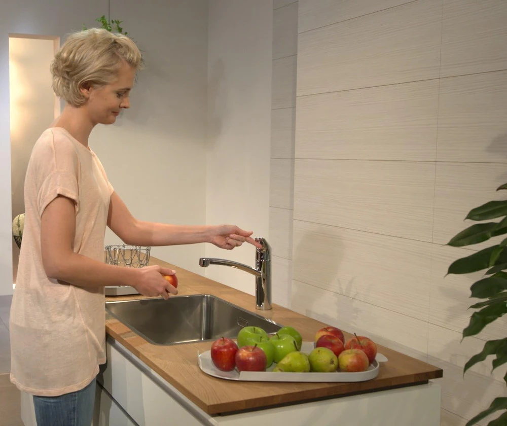hansgrohe virtuvinis maišytuvas su 360° pasukama iš čiaupo, CoolStart, 160 mm, chromas, 71839000