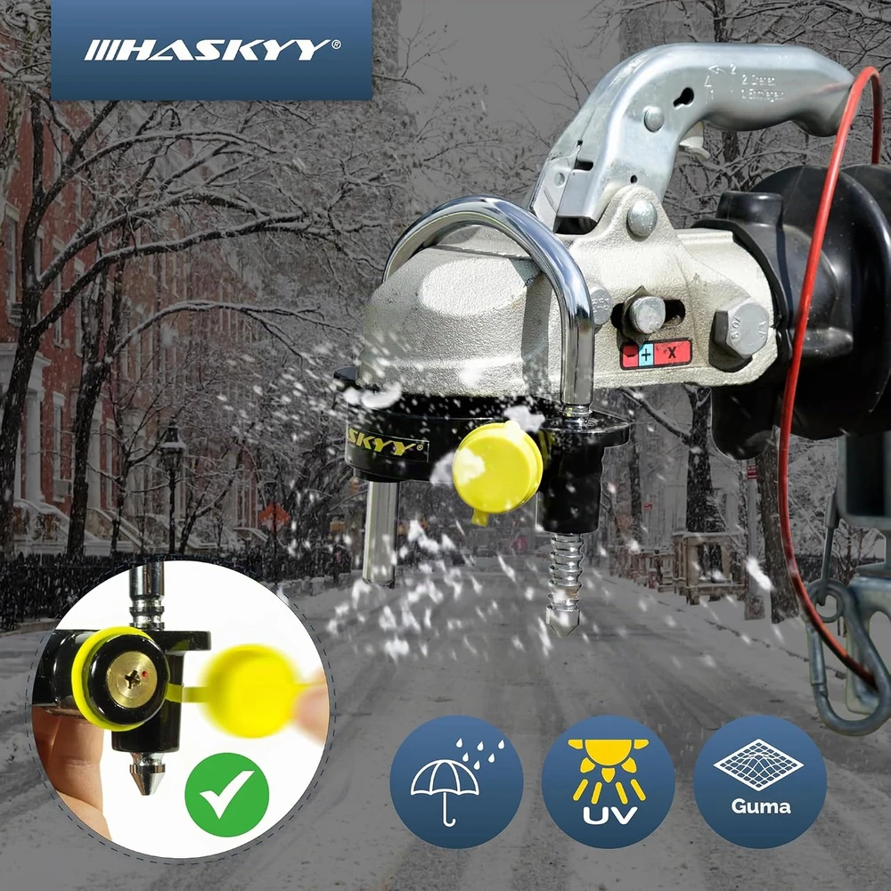 HASKYY priekabos sukabinimo įtaiso spyna 50 mm rutuliniam kabliui AHS-Serie