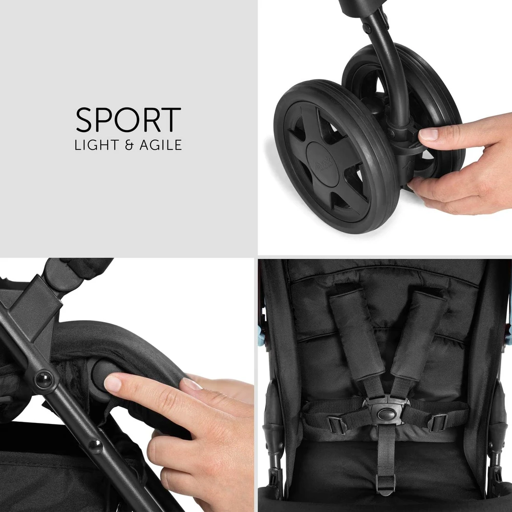 Hauck Sport lengvas sportinis vežimėlis su pasukamais ratais iki 15 kg, 171523