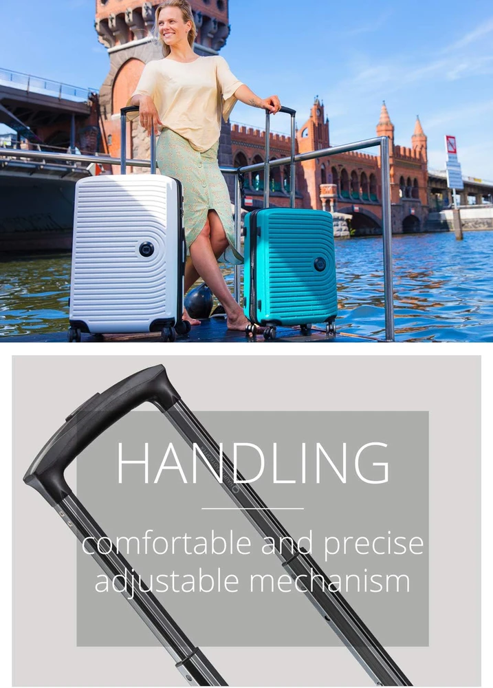 Kelioninis Hauptstadtkoffer vidutinio dydžio kietas lagaminas 55 cm 55 l ABS avokado HK-5400-AV