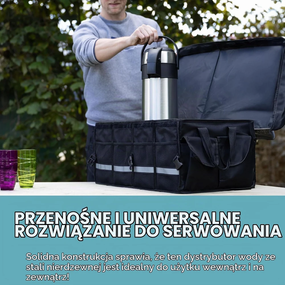 HEFTMAN termosinis ąsotis su pompa, 3 l, pasukamas 360 °