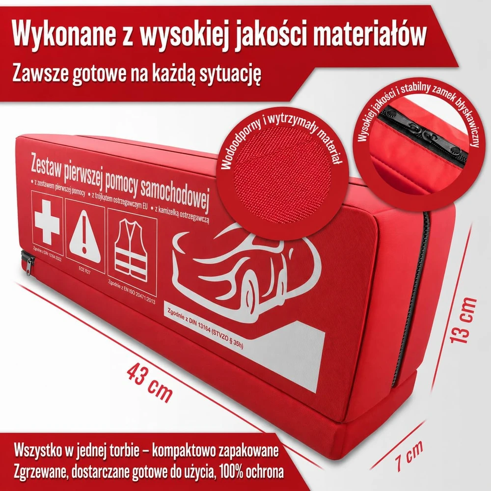 HELDENWERK automobilinis pirmosios pagalbos rinkinys 3 viename, standartas 2026, 1100036