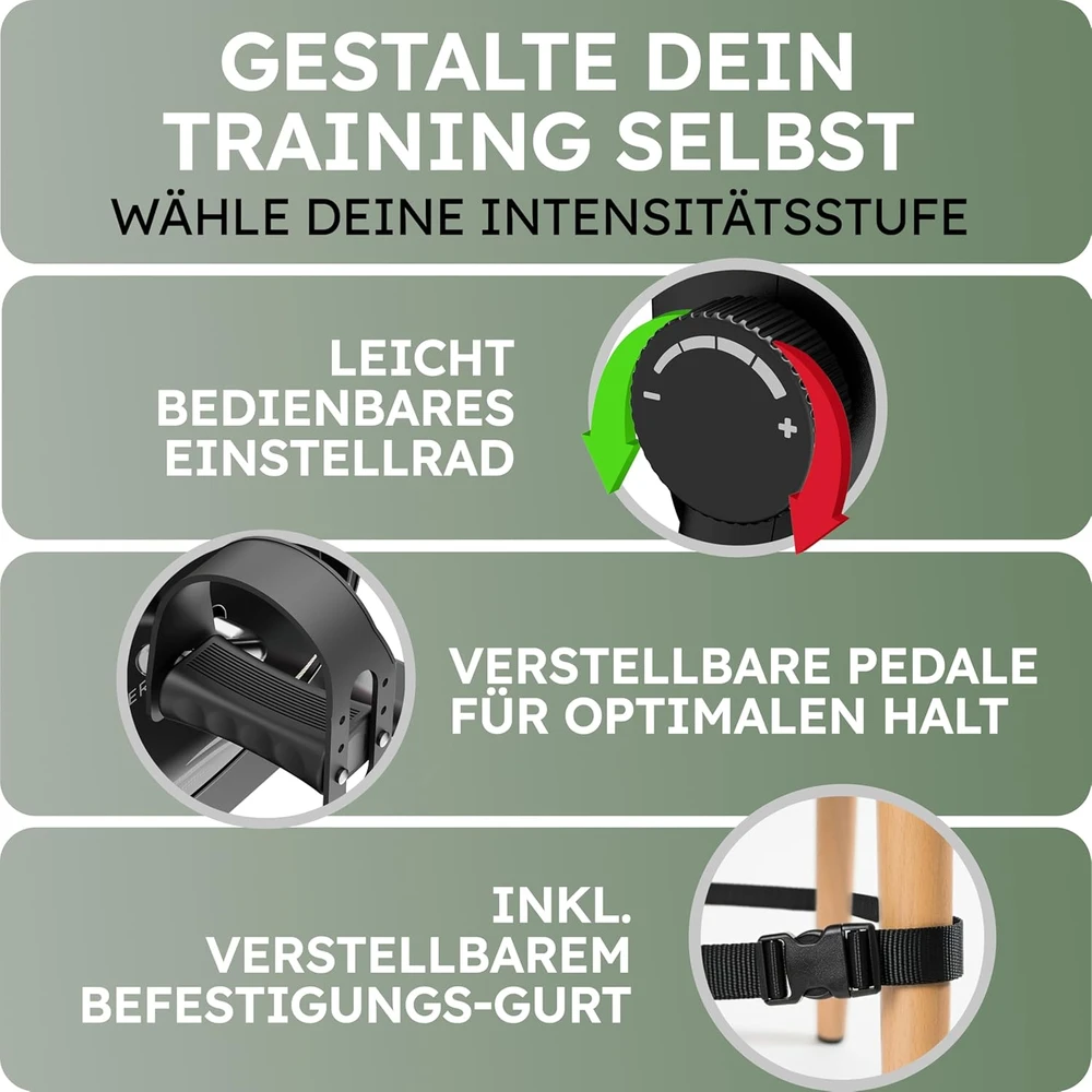 HELDENWERK pedalų treniruoklis rankoms ir kojoms iki 210 kg, modelis 1100231