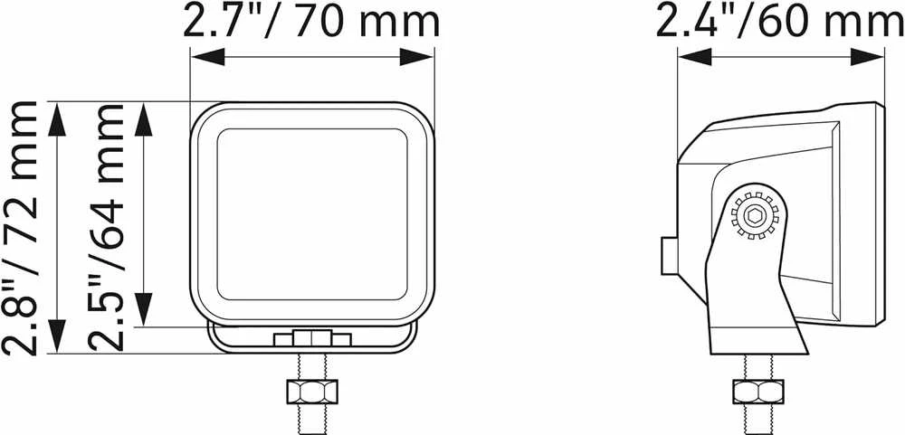 HELLA 1FA LED priekiniai žibintai