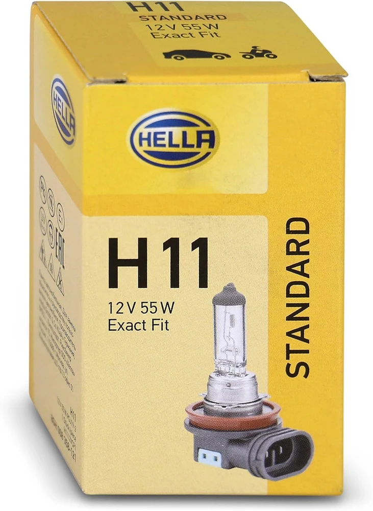 HELLA halogeninė automobilio žibinto lemputė H11 12 V 55 W 8GH 008 358-121