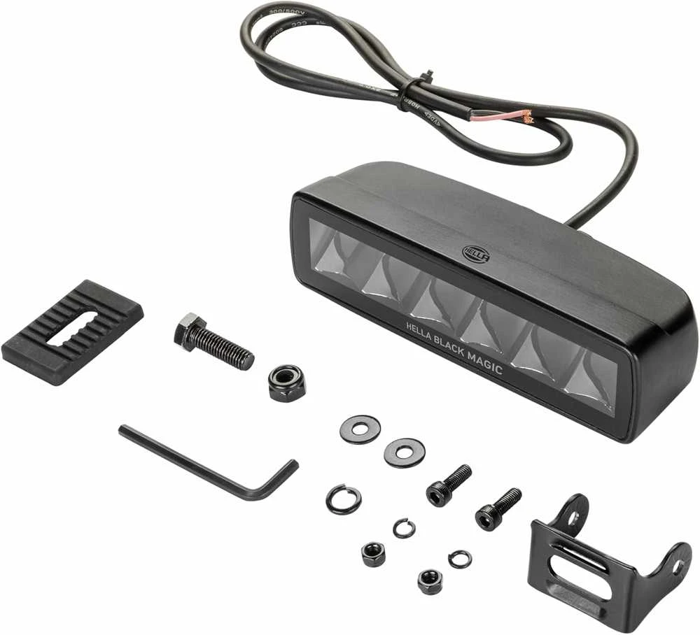 HELLA Juodas Magic Mini LED Žibintas