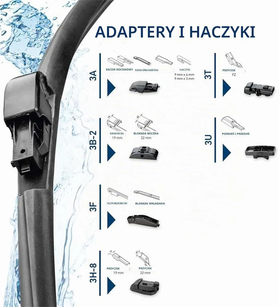 HELLA priekinis berėmis valytuvo šepetėlis 450 mm su universaliu adapteriu 9XW 358 053-181