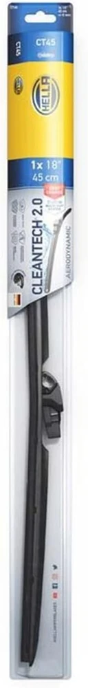 HELLA priekinis berėmis valytuvo šepetėlis 450 mm su universaliu adapteriu 9XW 358 053-181