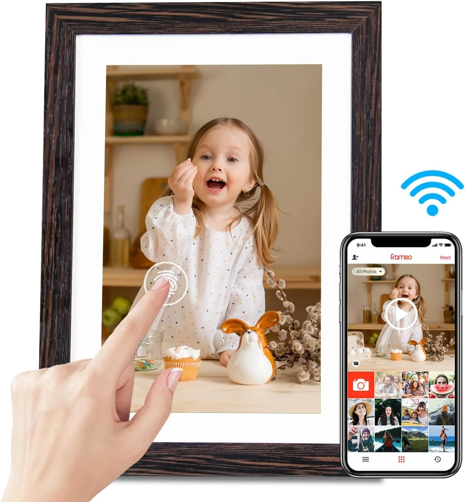 Hesmor skaitmeninis nuotraukų rėmelis, 10,1 col., 1 GB, Frameo-10.1