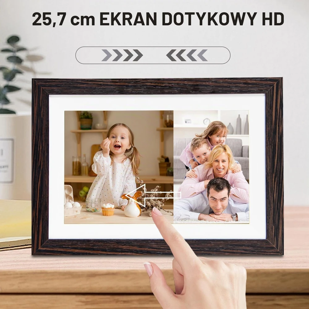 Hesmor skaitmeninis nuotraukų rėmelis, 10,1 col., 1 GB, Frameo-10.1